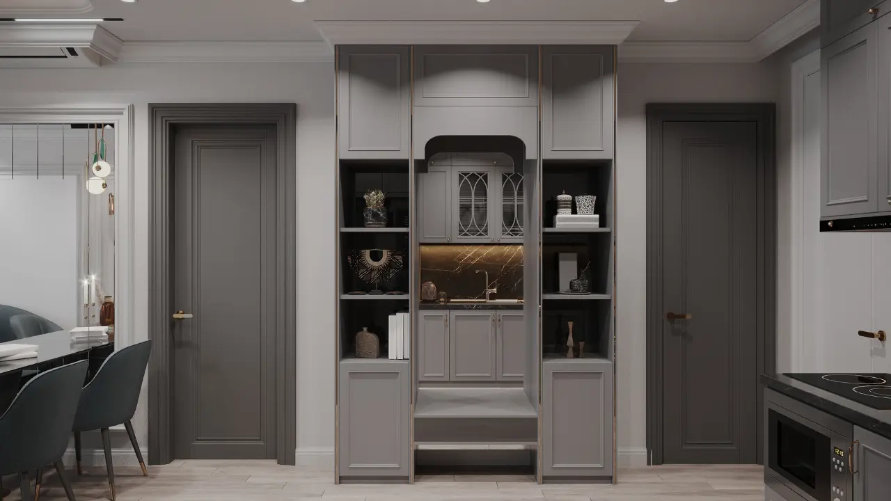 Aesthetic open shelving kitchen decor