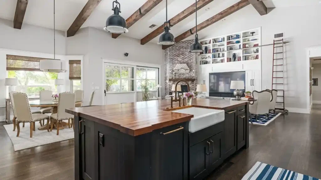 dark cottagecore kitchen