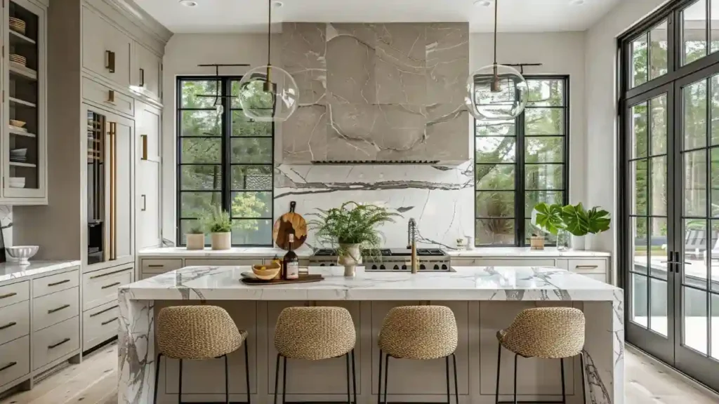 earthy modern kitchen