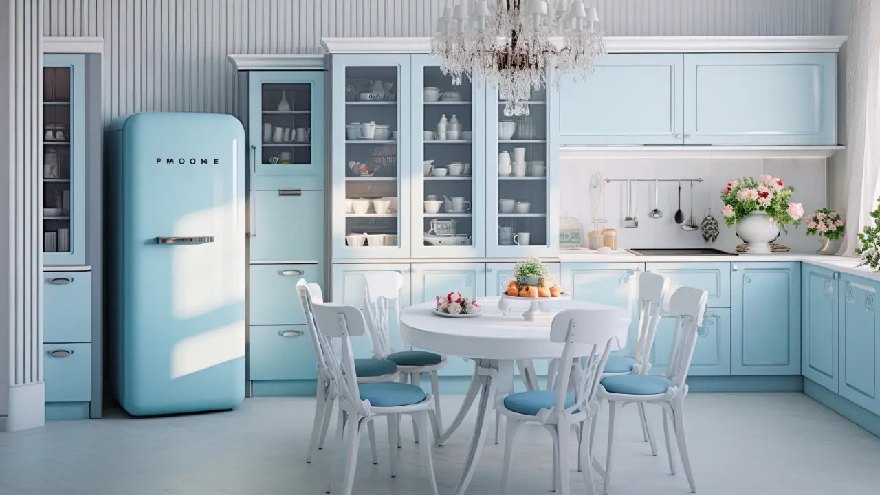 moody blue kitchen ideas