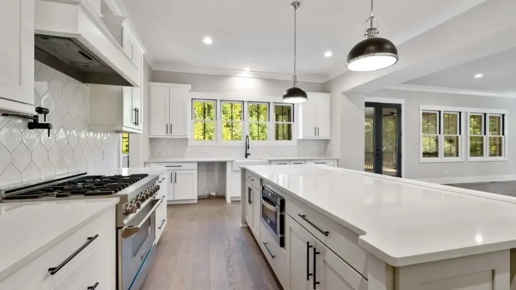 sage green and cream kitchen