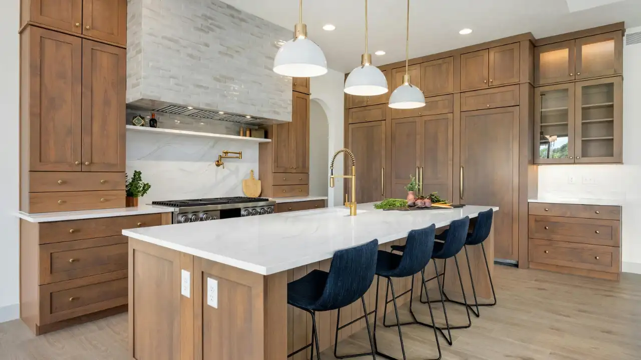 warm wood kitchen